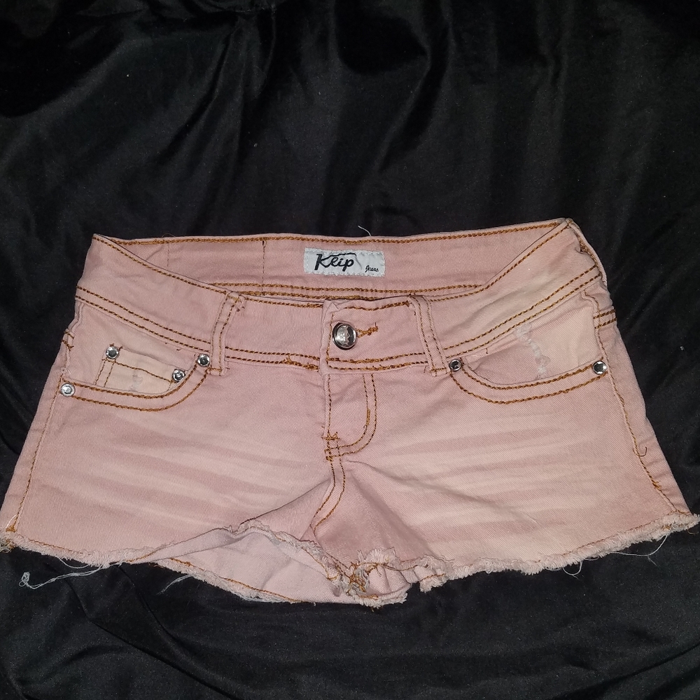 Pink Jean shorts